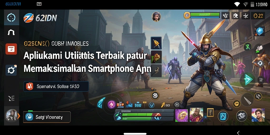 Tampilan antarmuka utama 62IDN yang sederhana dan informatif.