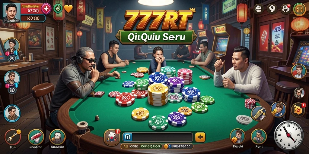Tampilan gameplay menarik dari 777RT dengan suasana QiuQiu.