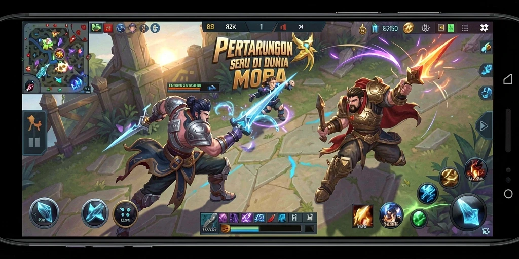 Tampilan gameplay seru 8ZK yang menegangkan dan strategis.
