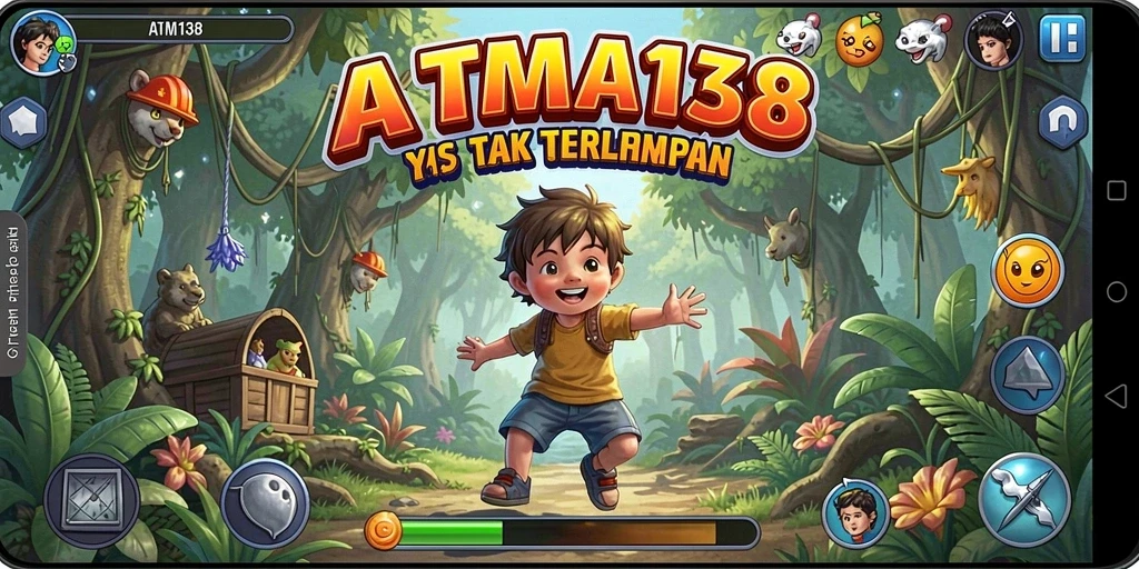 Tangkapan layar utama ATM138 menampilkan gameplay petualangan yang mendebarkan.