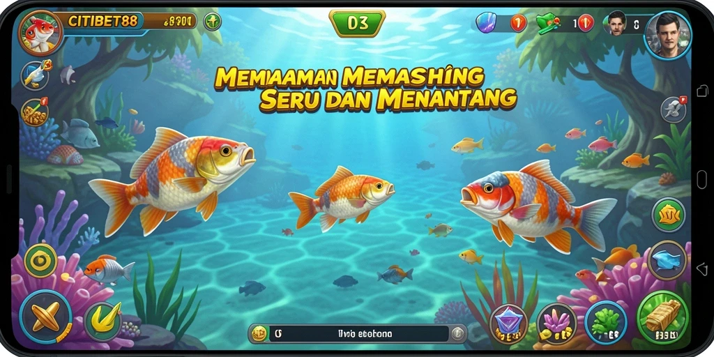 Tampilan gameplay CITIBET88 dengan aksi memancing yang seru dan menantang.