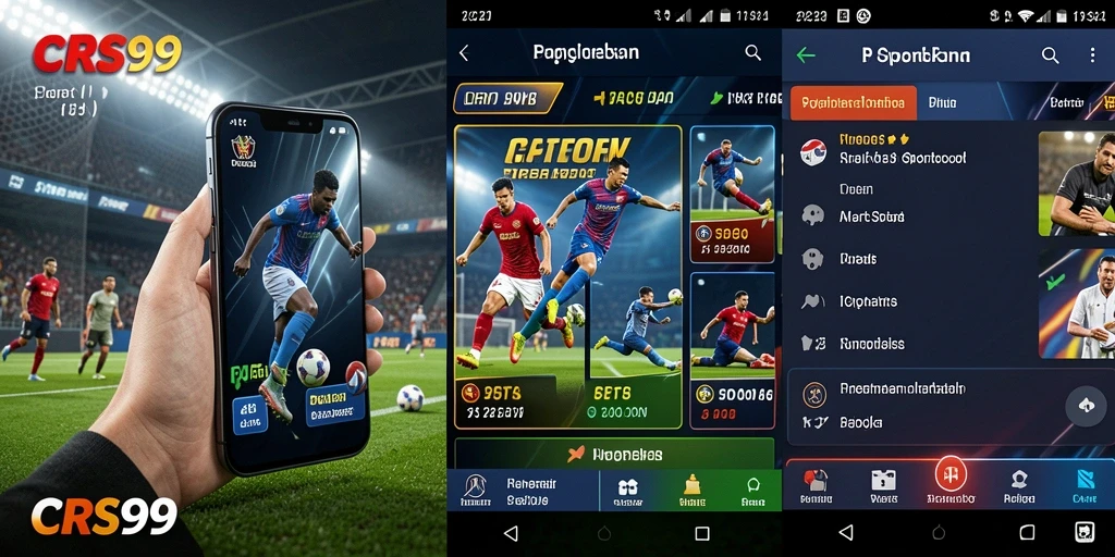 Screenshot menunjukkan tampilan menarik dari gameplay Sportsbook.