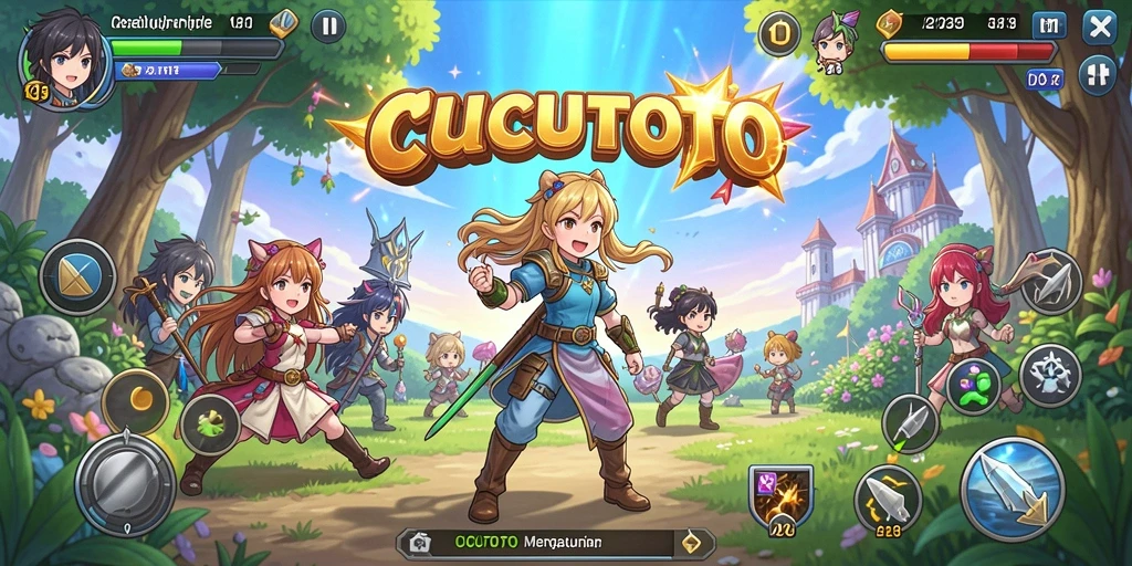 Tampilan menarik dari gameplay CUCUTOTO yang penuh aksi.