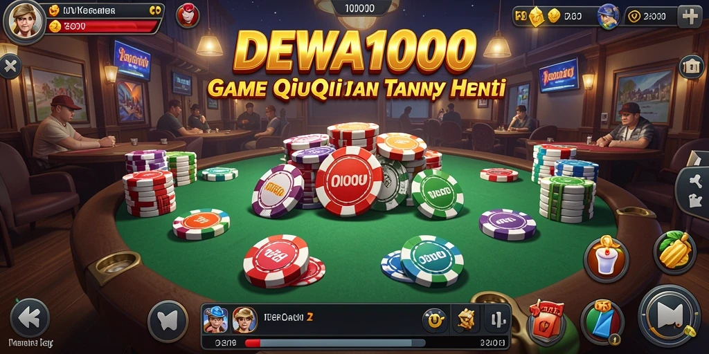 Gameplay seru DEWA1000 dalam aksi QiuQiu.