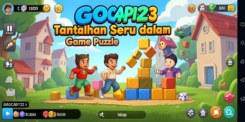 Screenshot GOCAP123 menunjukkan momen seru dalam gameplay Puzzle.