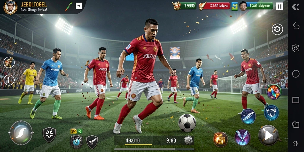 Gameplay seru di JEBOLTOGEL, menangkap momen olahraga.