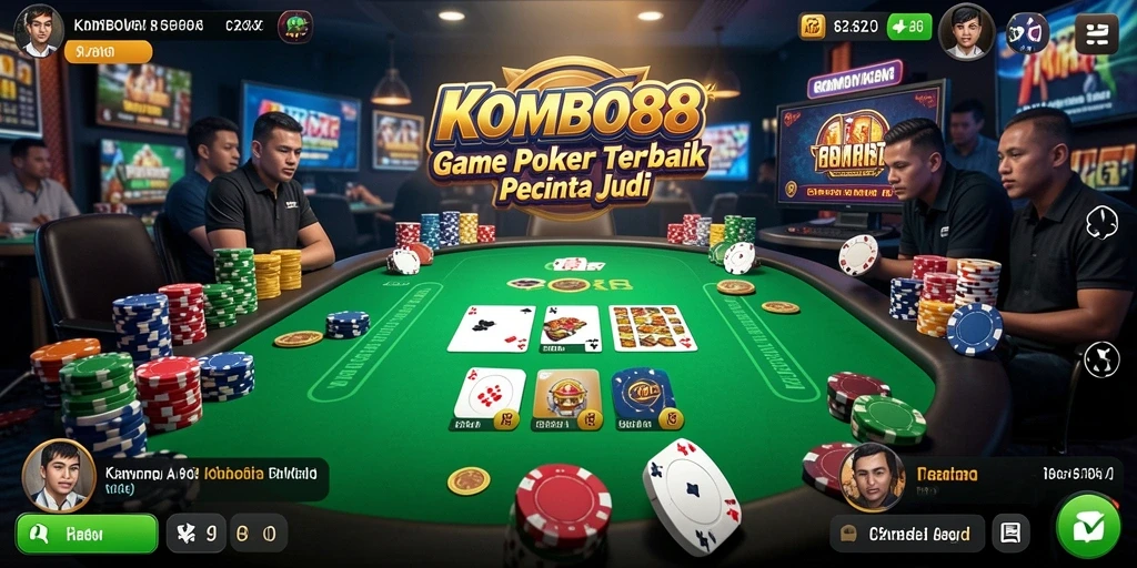 Tampilan gameplay seru di KOMBO88 dengan pemain berkompetisi.