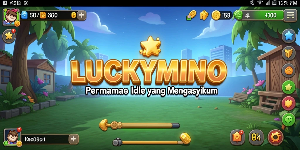 Screenshot LUCKYMINO menampilkan gameplay santai dan seru.
