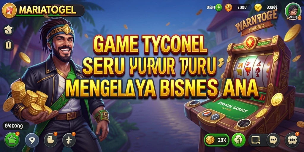 Screenshot gameplay MARIATOGEL menampilkan keseruan dalam mengelola bisnis togel.