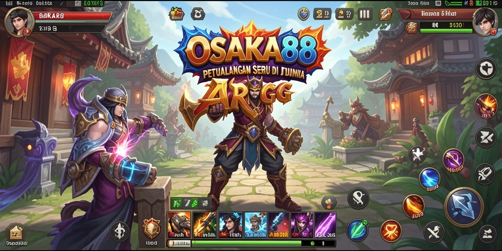 Tangkapan layar utama OSAKA88 menampilkan aksi pertarungan seru di dunia ARPG.