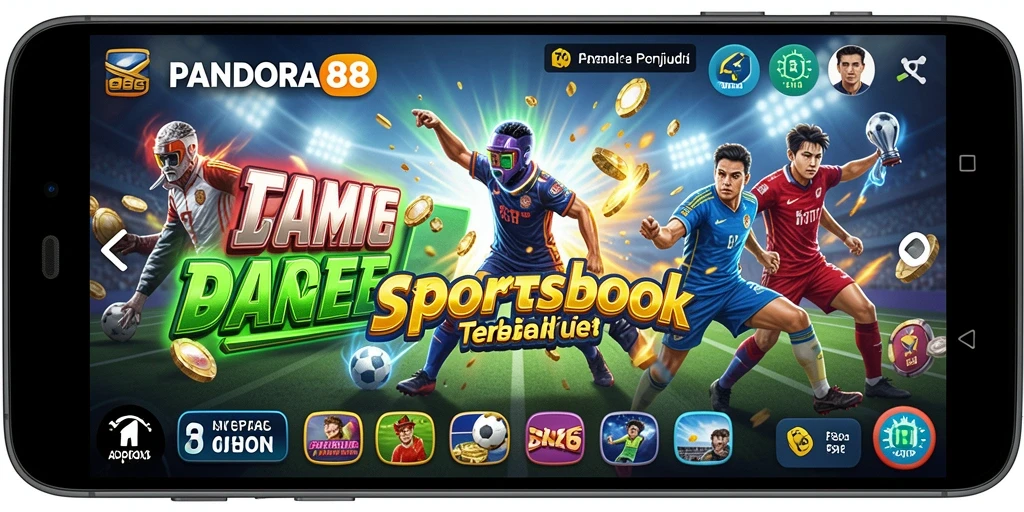 Screenshot utama PANDORA88 menunjukkan antarmuka taruhan olahraga yang dinamis dan intuitif.