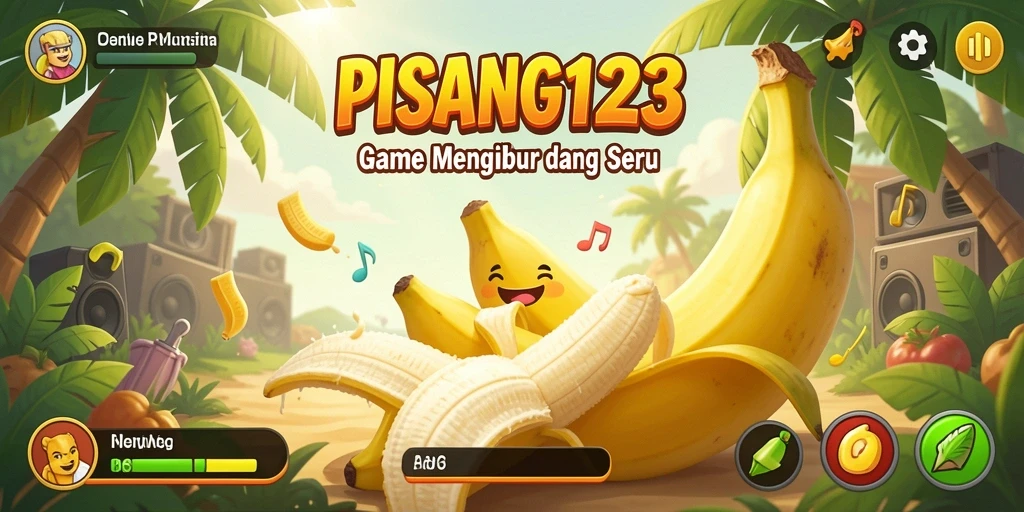 Screenshot utama PISANG123 menampilkan gameplay seru dalam bermain musik.