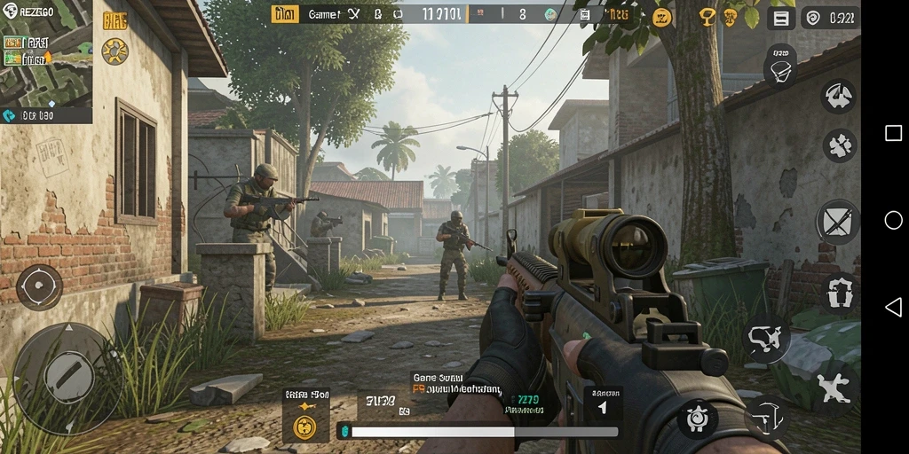 Tampilan gameplay REZEGO yang menegangkan dan penuh aksi.