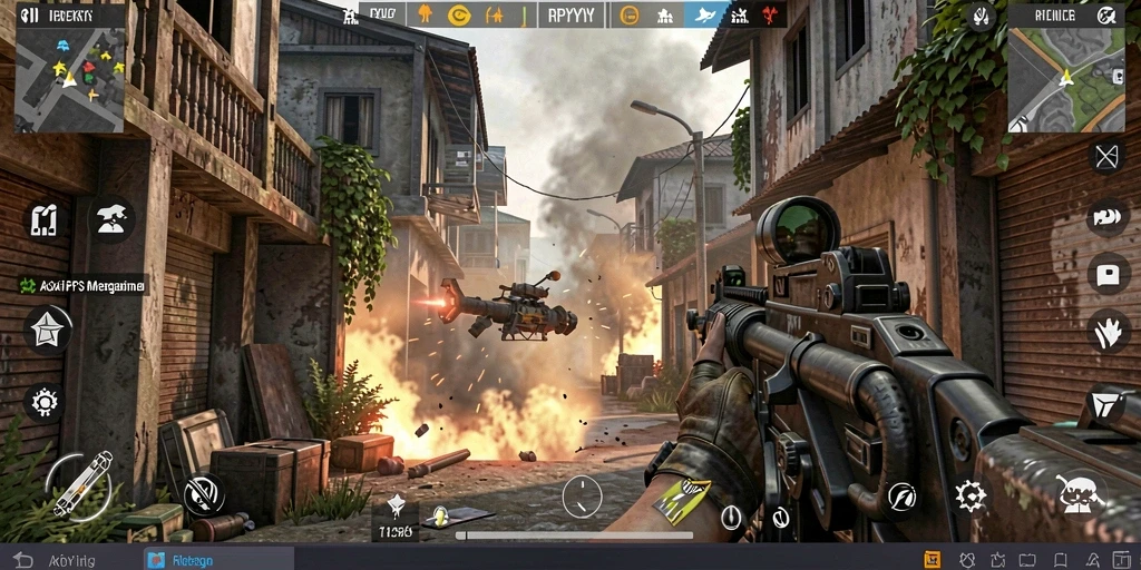 Tangkapan layar dari gameplay RPYYY yang mendebarkan dan penuh aksi.