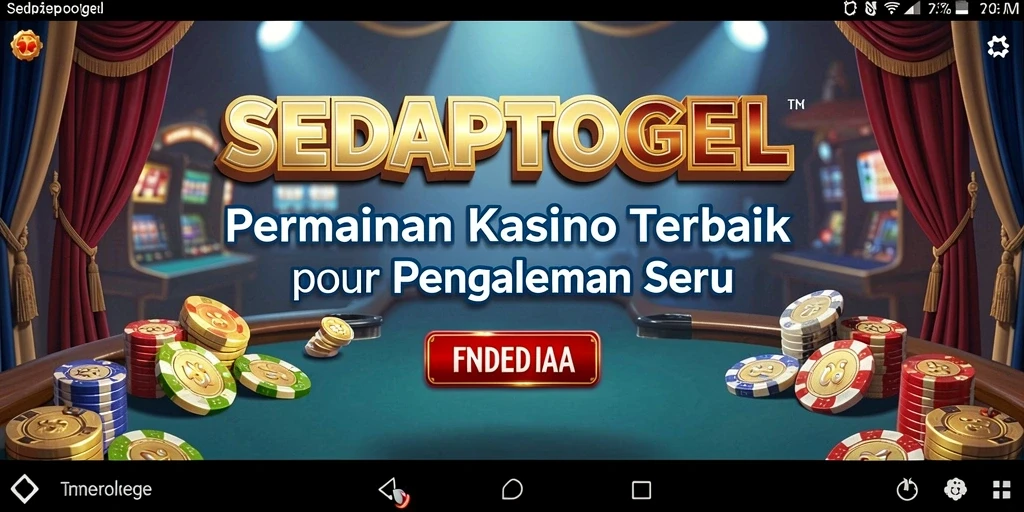 Tampak gameplay SEDAPTOGEL yang menarik dan interaktif.