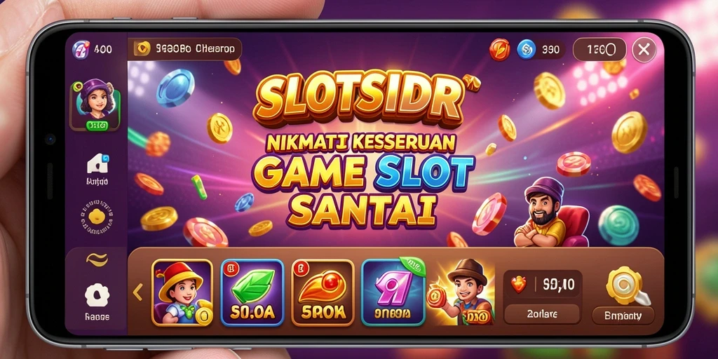 Tampilan gameplay SLOTSIDR yang penuh warna dan menarik.