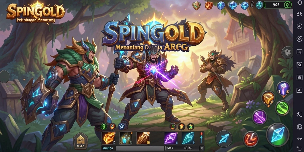 Gameplay mendebarkan di dunia ARPG SPINGOLD.