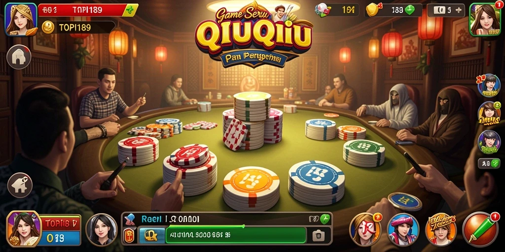 Screenshot gameplay QiuQiu yang seru dan mendebarkan di TOPI189.