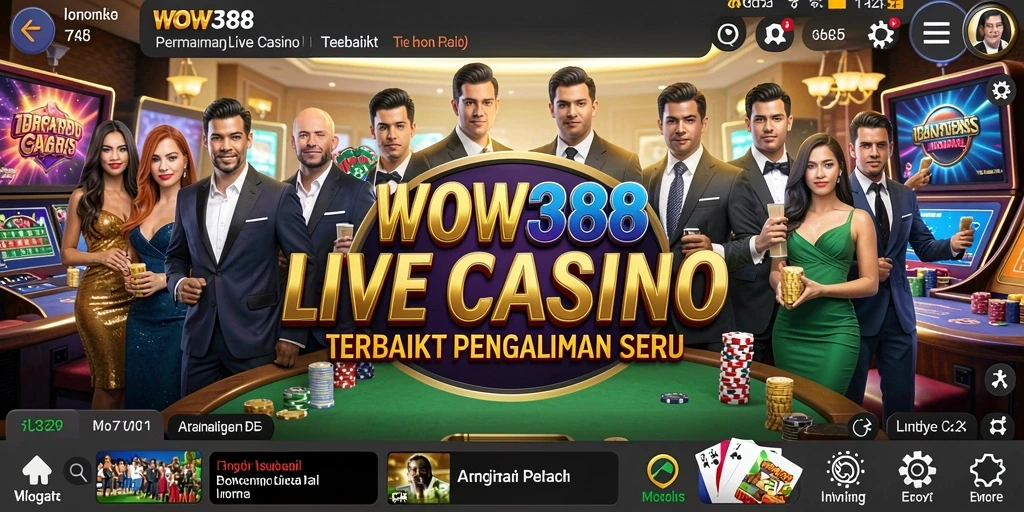 Tampilan gameplay WOW388 yang menarik dan interaktif di Live Casino.